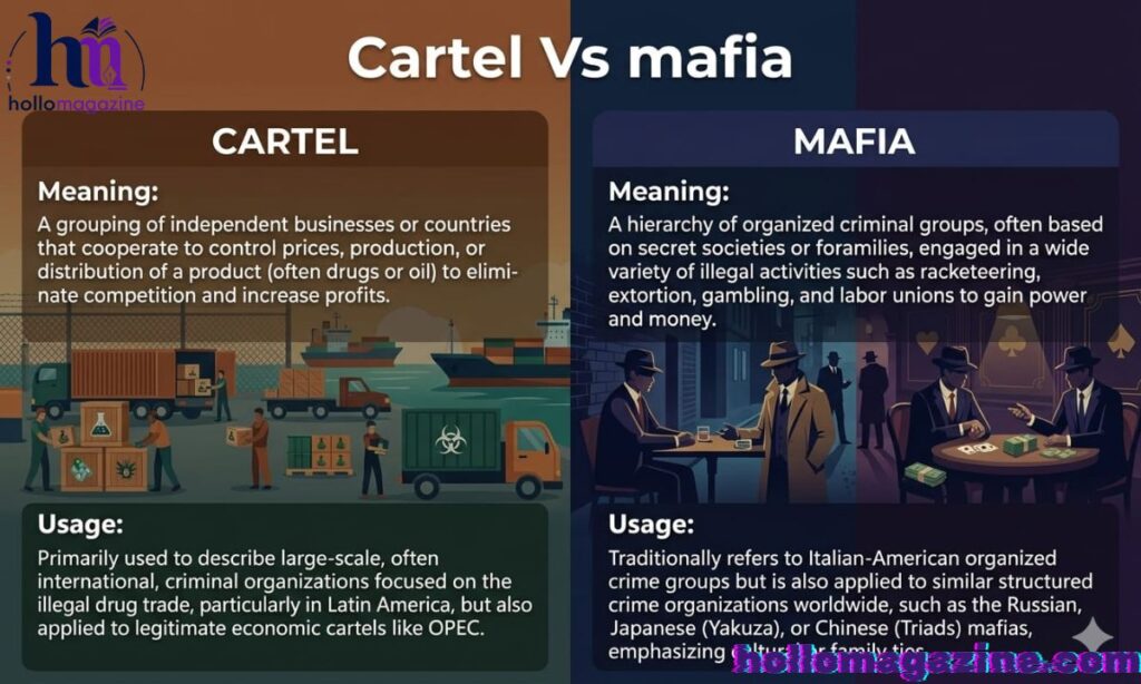 Common Mistakes Using Cartel vs Mafia