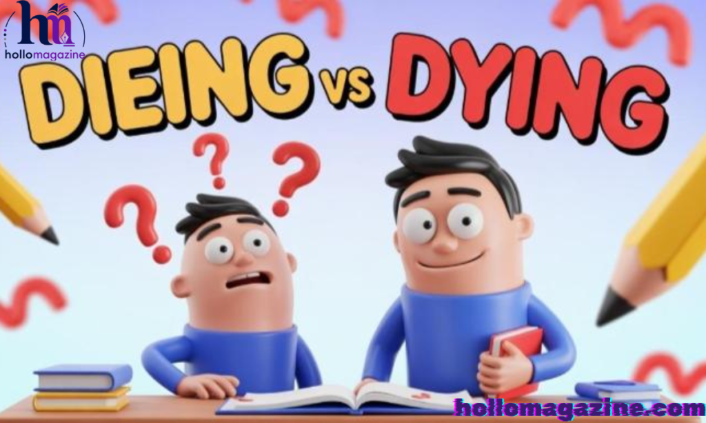 Dieing vs Dying in Professional and Academic Writing