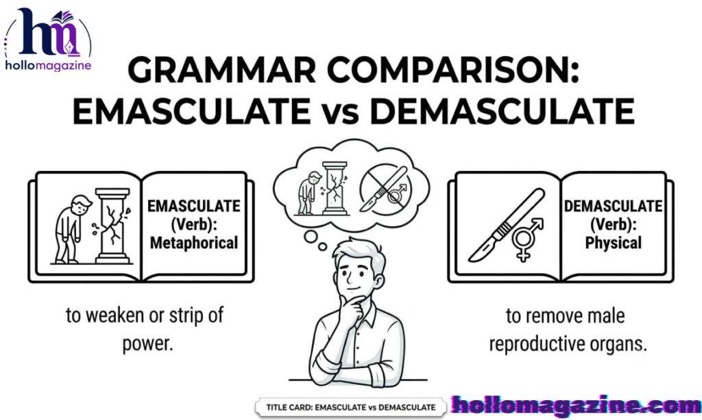 Emasculate vs. Demasculate Key Differences Explained