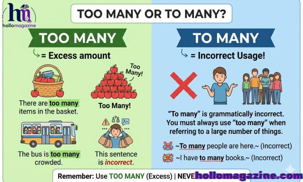 Grammar Rule Behind “Too Many”