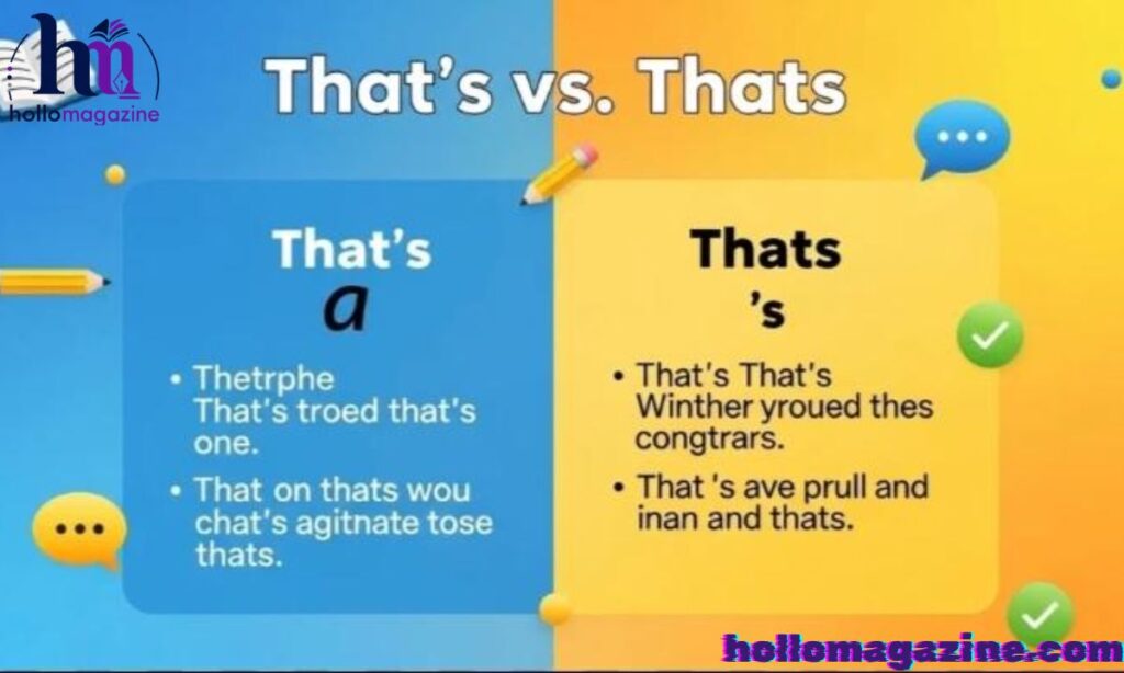 How to Remember the Difference Between “Thats” and “That’s”