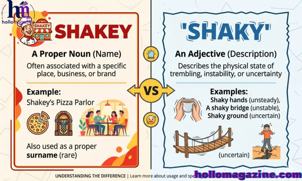 The Adjective Meaning of Shaky in Different Contexts