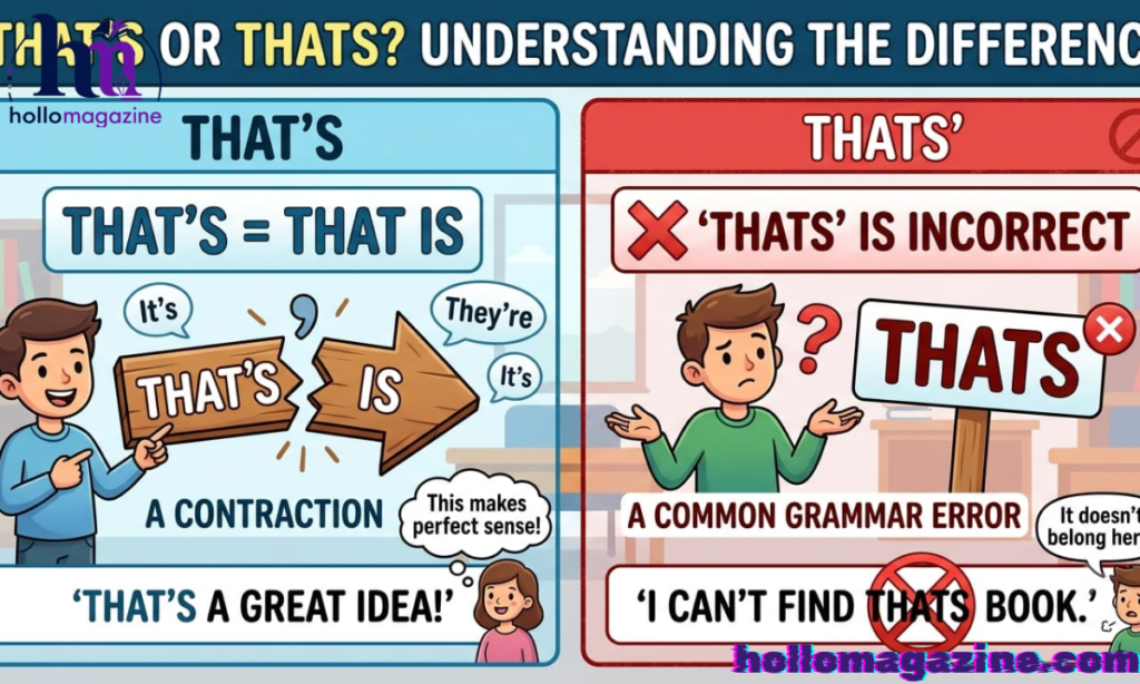 The Short Answer: “Thats” vs “That’s”