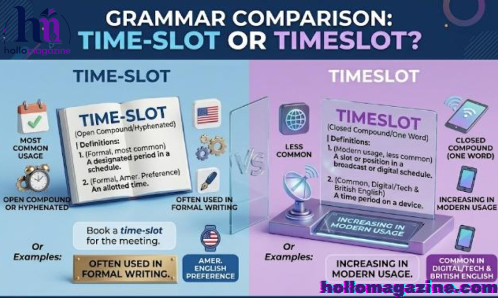 Time Slot Synonyms and Related Term