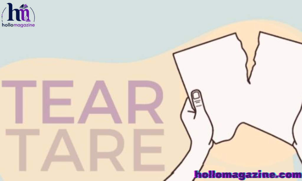 What Words Mean the Same as Tear vs Tare?