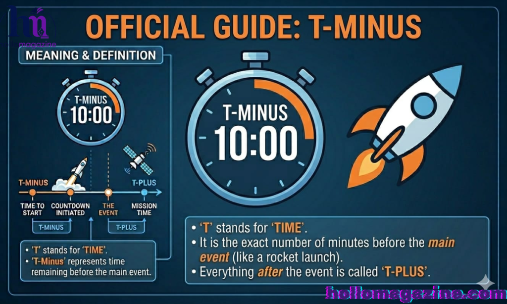What is the origin of the phrase ‘T minus’?
