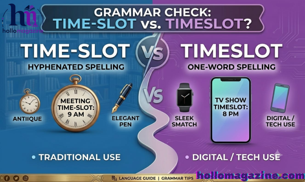 What’s the Difference Between Time Slot and Timeslot?