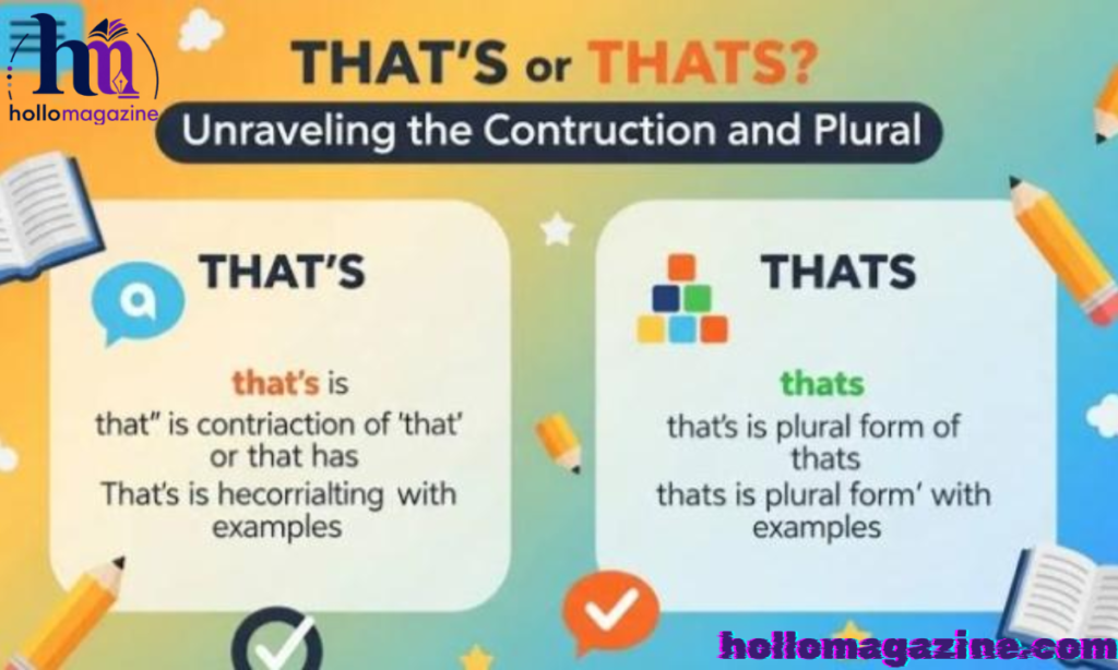 When to Use “That’s” in Your Writing