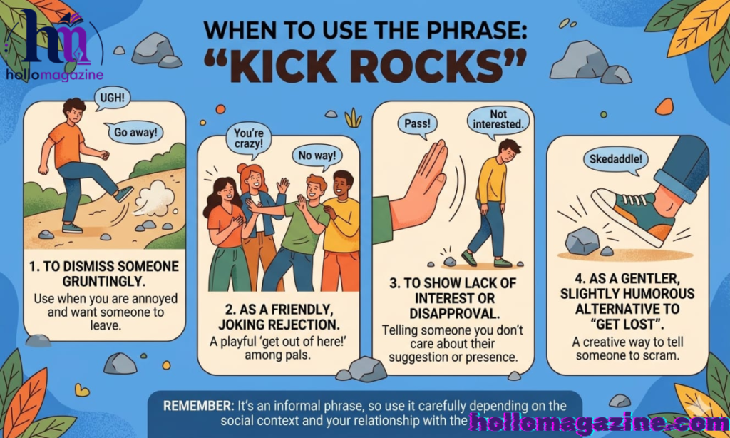 When to Use the Phrase “Kick Rocks”