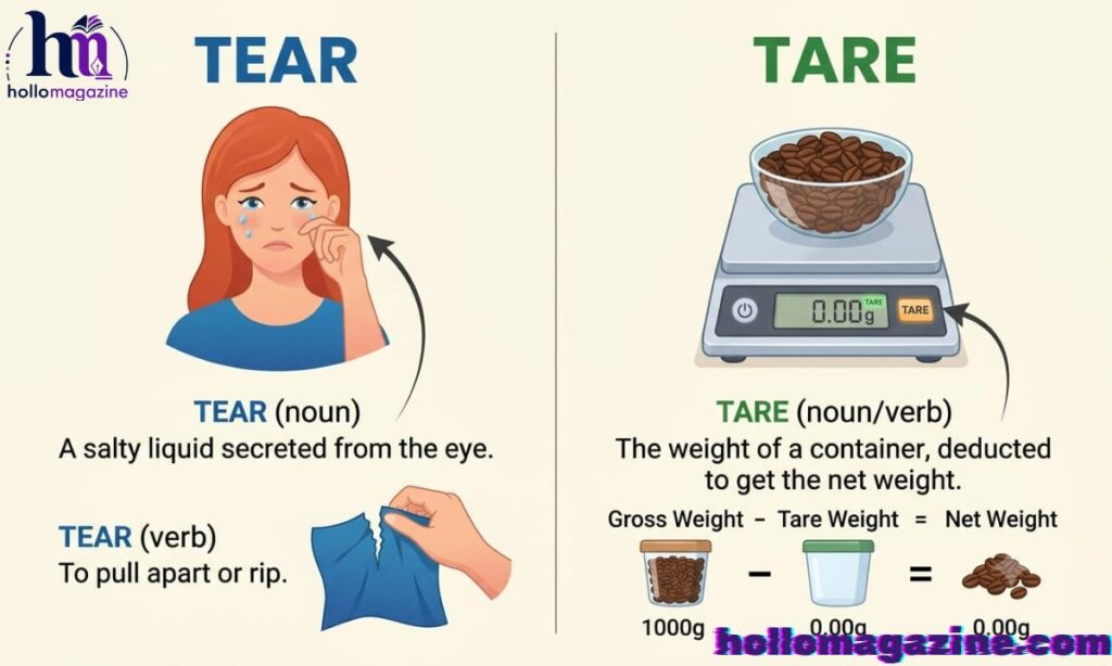 Where Did Tear and Tare Come From?